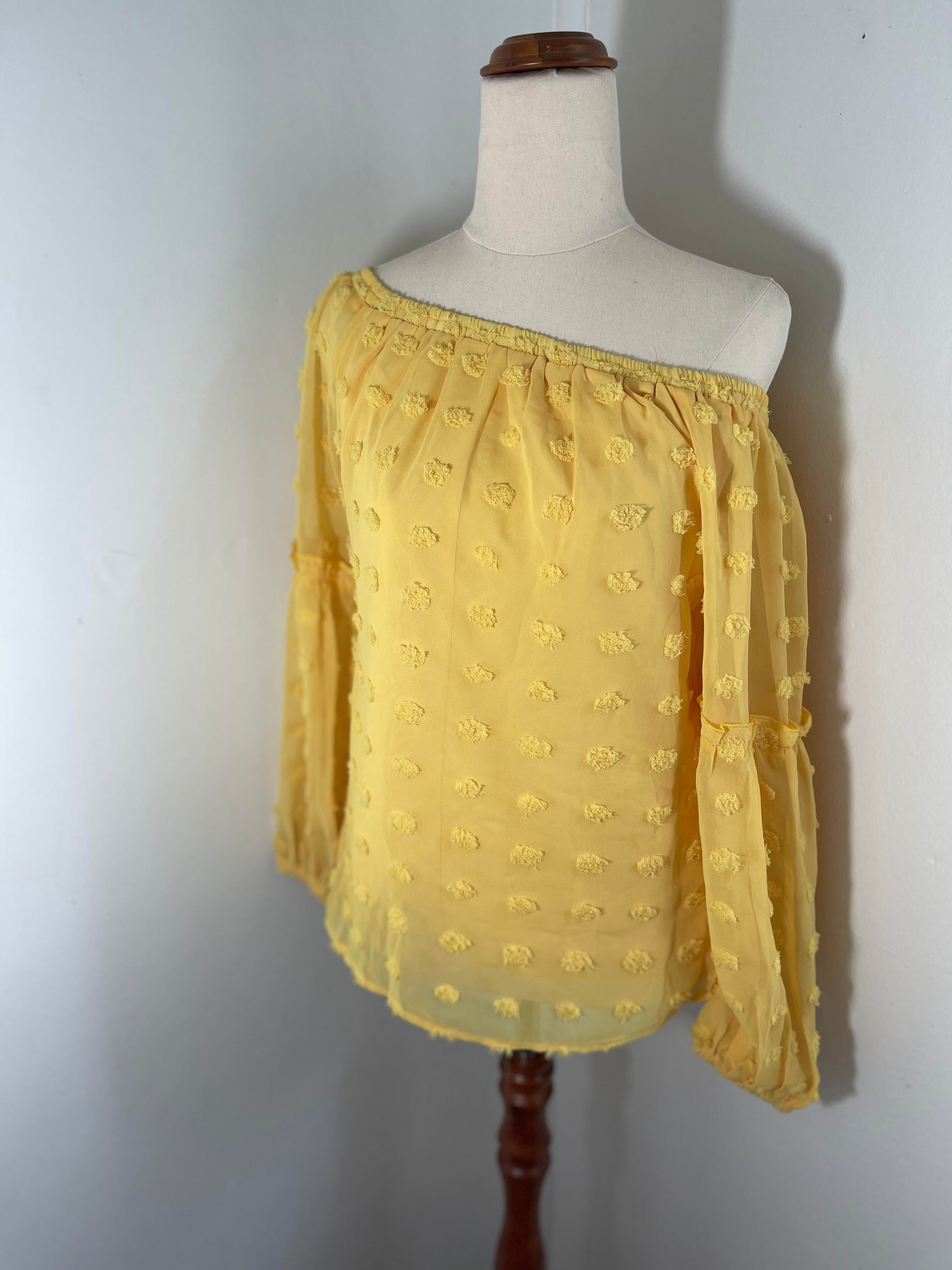 Yellow Off The Shoulder Top - Coastalfunk