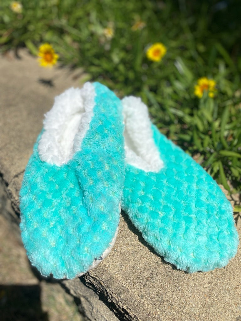 Teal Supersoft Slipperd - Coastalfunk