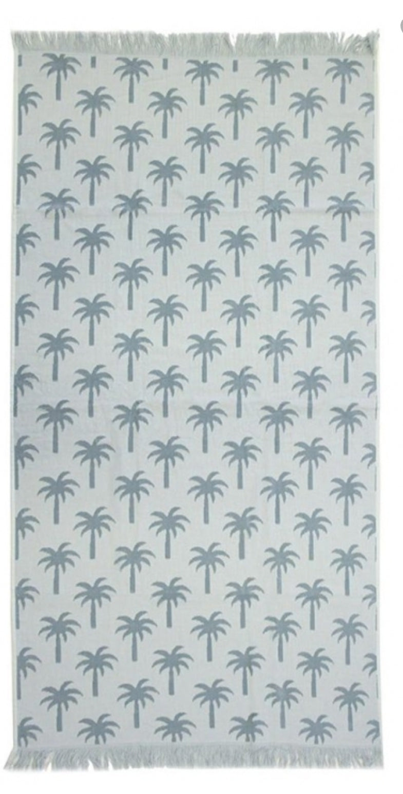 Palm Beach Towel Seafoam Green - Coastalfunk