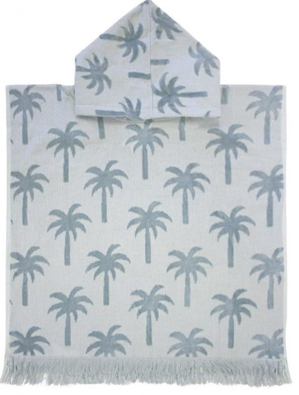 Palm Poncho Hoody Towel Seafoam - Coastalfunk